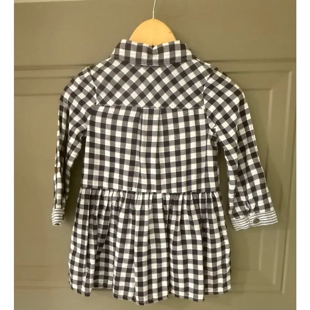 Lot of 3 Girls Dresses 2t 3t Chambray Gingham Floral